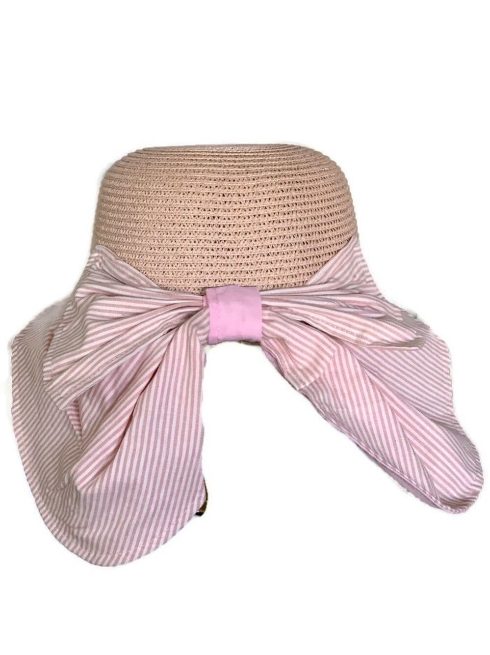 NEW-SOFT Straw Wide Brim Neck Protection Visor Hat - Picture 2 of 8